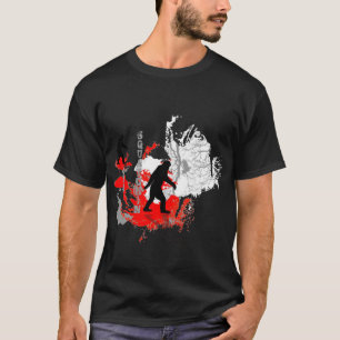 Gone Squatchin  *black  logo* woodland T-Shirt