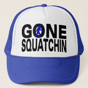 Gone Squatchin (blue logo) Trucker Hat