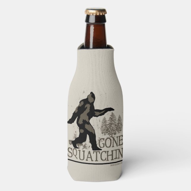 Gone Squatchin Bottle Cooler (Bottle Front)
