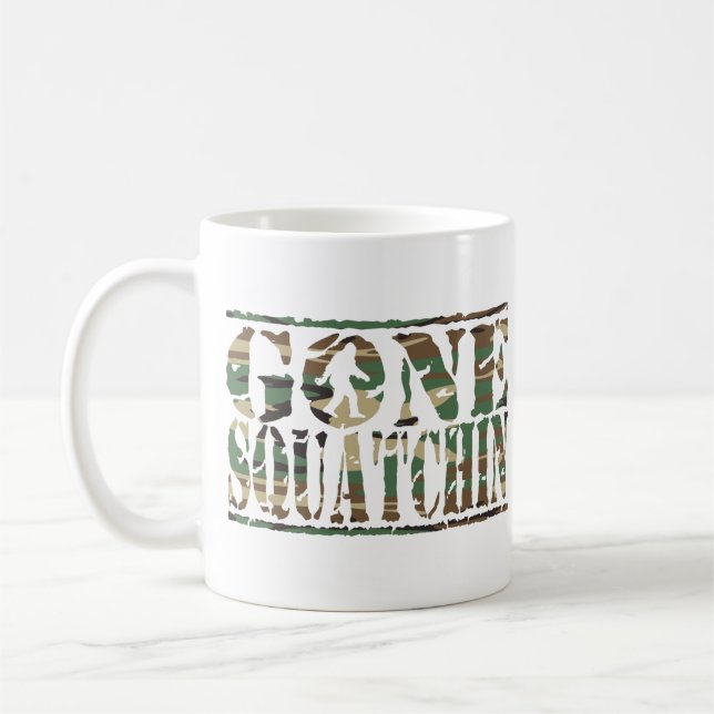 GONE SQUATCHIN CAMO COFFEE MUG (Left)