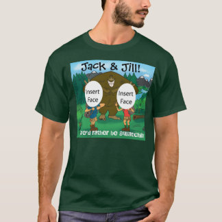 Gone Squatchin'-Custom Photo Caricature T-Shirt