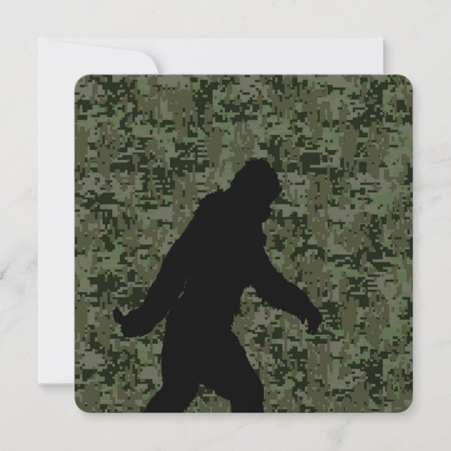 Gone Squatchin For on Olive Digital Camouflage (Front)