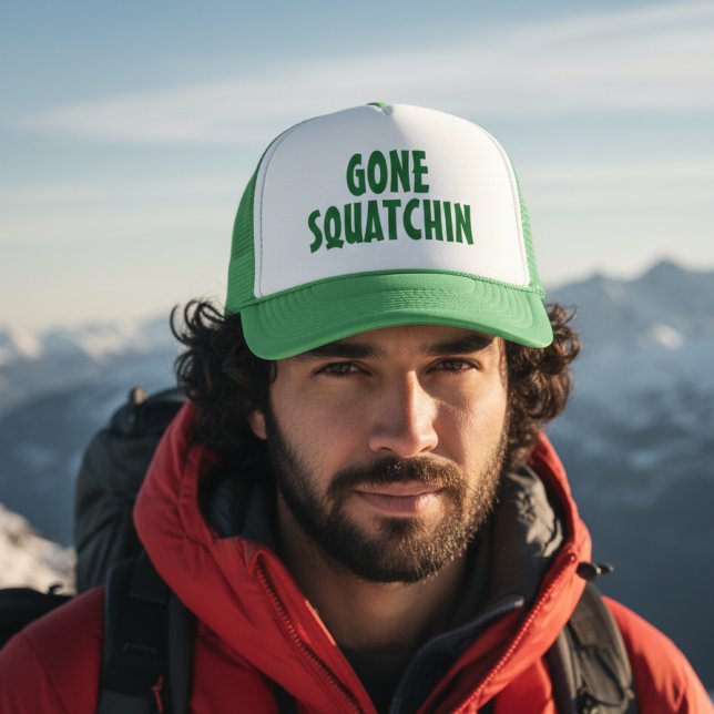 Gone Squatchin – Funny Bigfoot Gift Trucker Hat (Creator Uploaded)