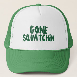 Gone Squatchin' Green Trucker Hat