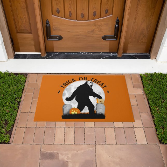 Gone Squatchin' Halloween Doormat (Outdoor)