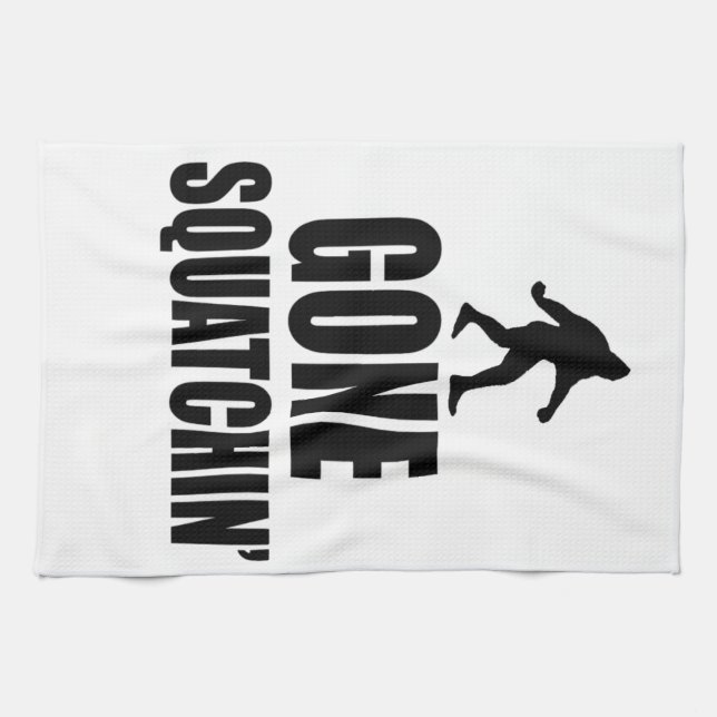 Gone Squatchin' Kitchen Towel (Horizontal)