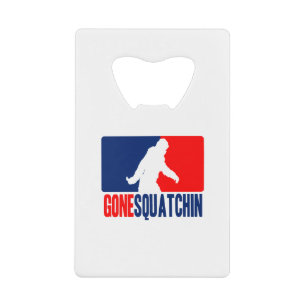 Gone Squatchin League Style Wallet Bottle Opener