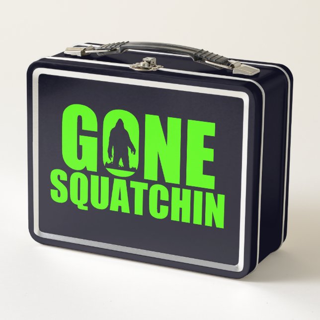 Gone Squatchin Metal Lunch Box (Front)