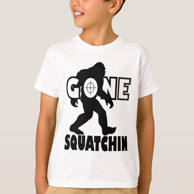 Gone Squatchin on Target T-Shirt (Front)