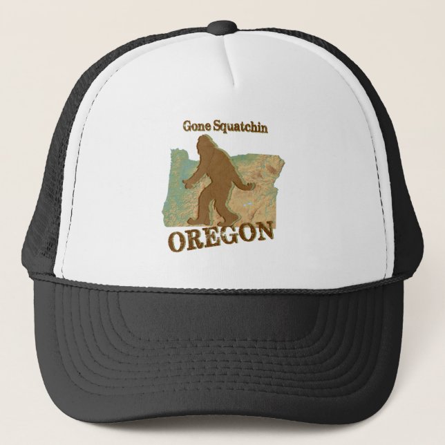 Gone Squatchin Oregon Trucker Hat (Front)
