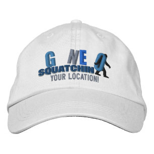 GONE SQUATCHIN Personalize it Location Cap