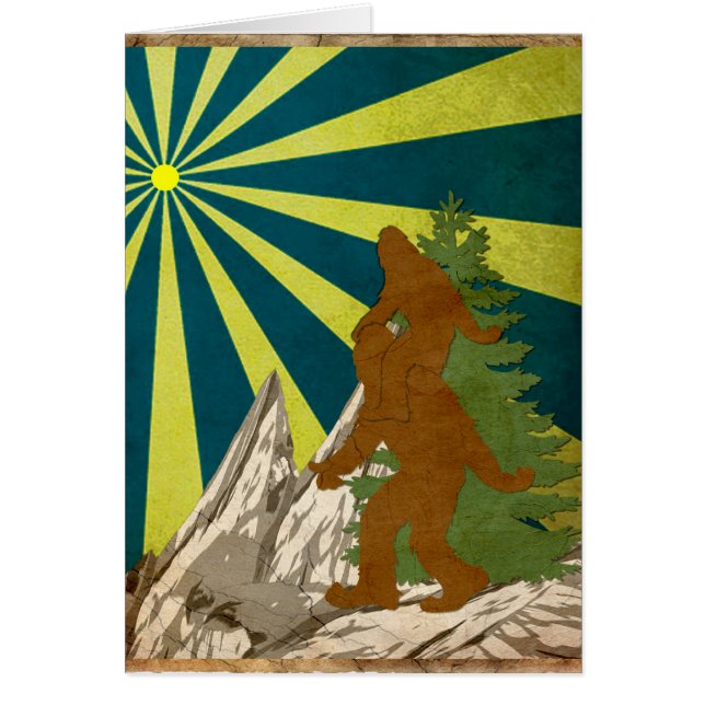 Gone Squatchin Piggy Back Squatch Squatchy Bigfoot (Front)
