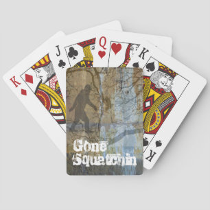 Gone squatchin playing cards