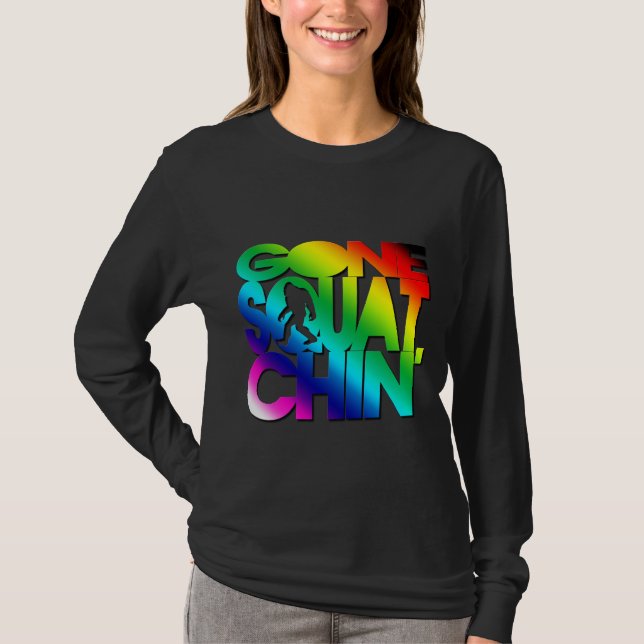 Gone Squatchin' Rainbow T-Shirt (Front)