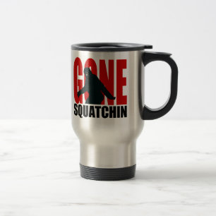 Gone Squatchin (Red & Black) Travel Mug