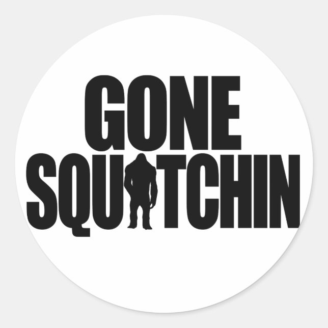 Gone Squatchin Sticker (Front)