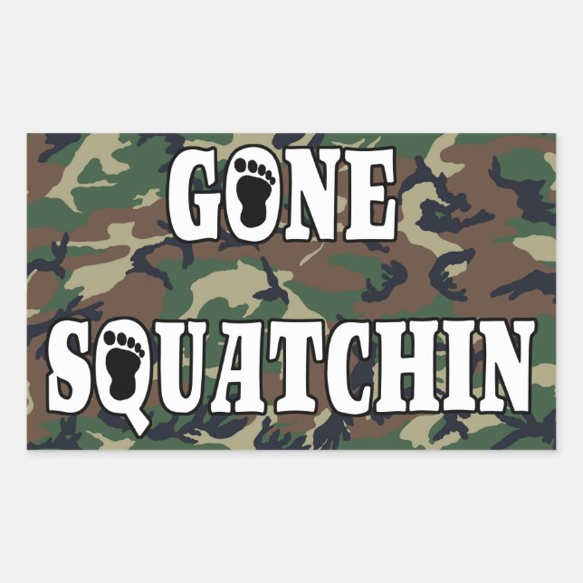 GONE SQUATCHIN STICKER (Front)