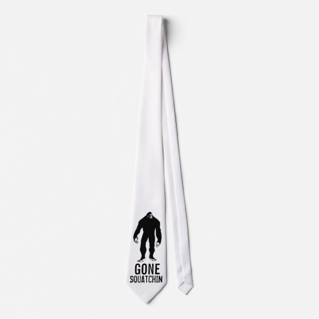 Gone Squatchin to Find Bigfoot Tie (Front)