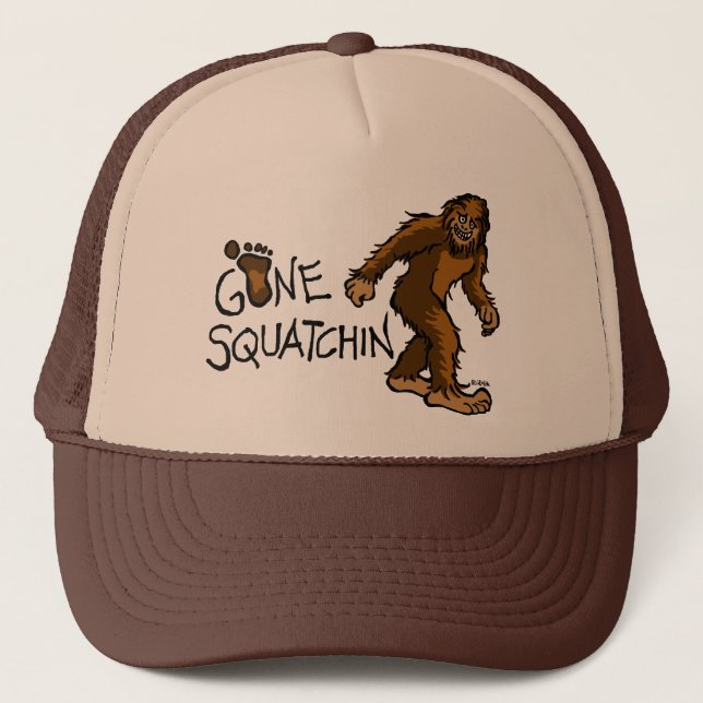 Gone Squatchin Trucker Hat (Front)