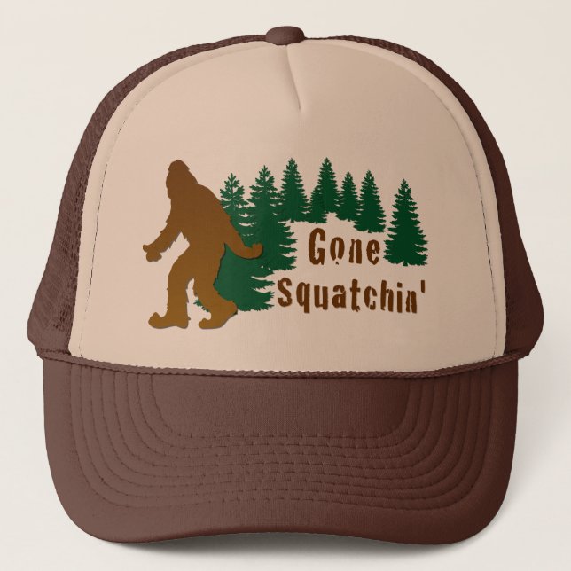 Gone Squatchin' Trucker Hat (Front)