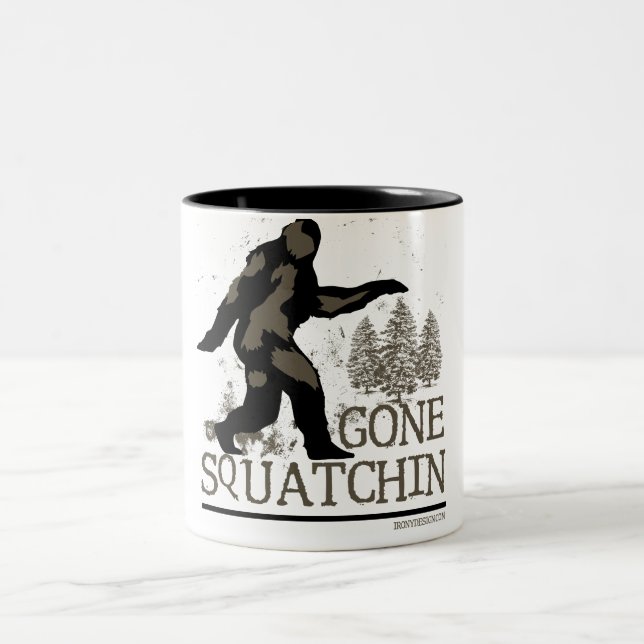 Gone Squatchin Two-Tone Coffee Mug (Center)