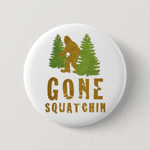 Gone Squatchin (Vintage) 2 Inch Round Button