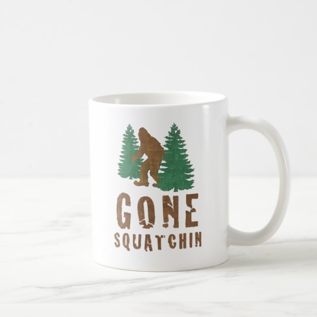 Gone Squatchin (Vintage) Coffee Mug (Right)