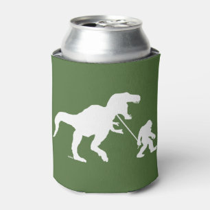 Gone Squatchin with T-rex Can Cooler