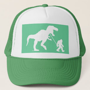 Gone Squatchin with T-rex Trucker Hat