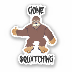 Gone Squatching Classic Round Sticker