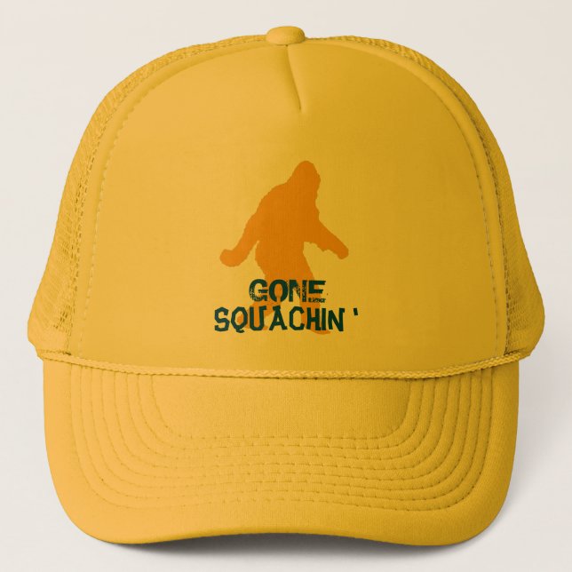 Gone Squatching Funny Bigfoot Humour Casquette (Devant)