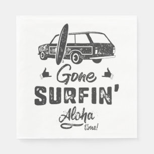 Gone Surfing Aloha Time Napkin