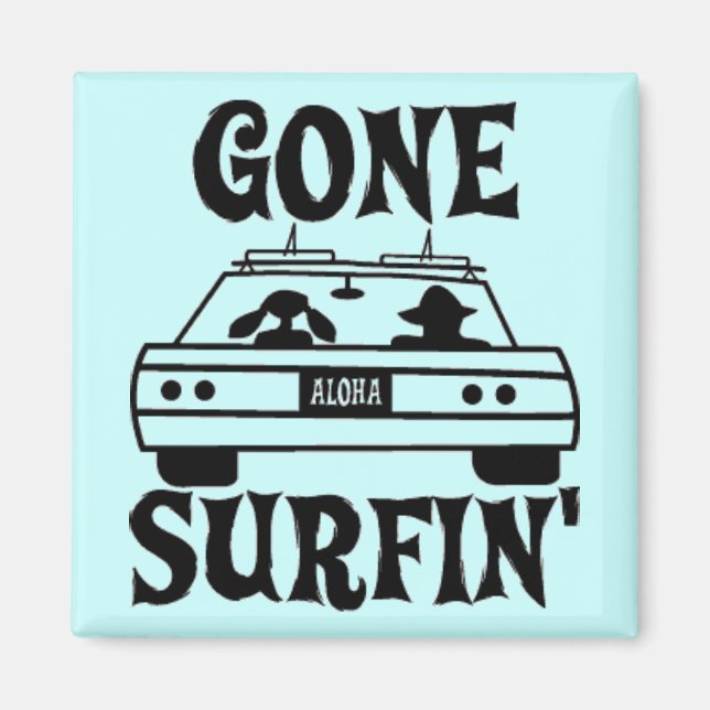 GONE SURFING Magnet (Front)