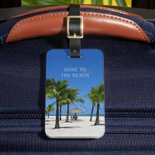 Gone to the Beach (customizable) Luggage Tag