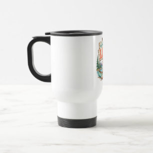 Gone to the Lake Canoe Adventure Sunset Wilderness Travel Mug