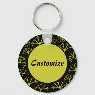 Gone with the Wind Template - Black Keychain