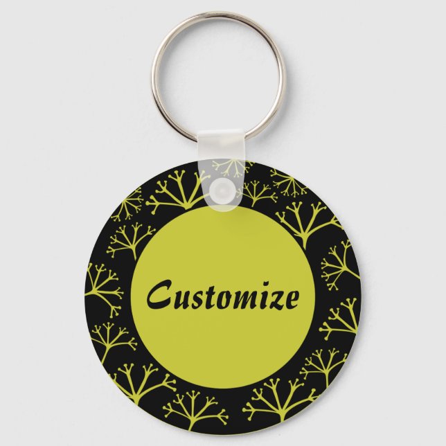 Gone with the Wind Template - Black Keychain (Front)