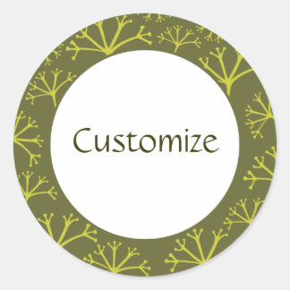 Gone with the Wind Template Classic Round Sticker
