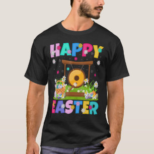 Gong Music Happy Easter Funny Gong Easter Sunday T-Shirt