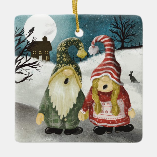 Gonk couple Christmas decoration (Front)