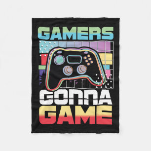 Gonna Game Video Game Player Gaming Funny Fleece Blanket