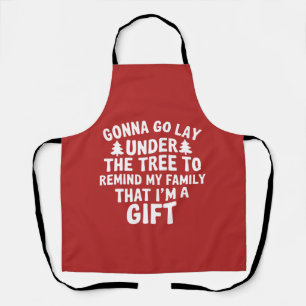 Gonna go Lay Under The Tree To Remind My Family  Apron