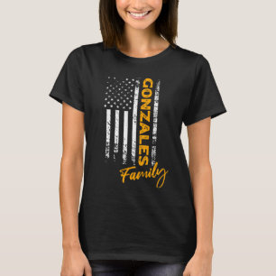 Gonzales Surname American Gonzales Last Name Gonza T-Shirt