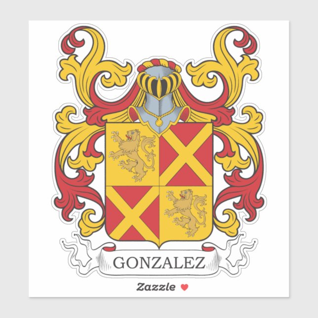 Gonzalez Family Crest (Sheet)