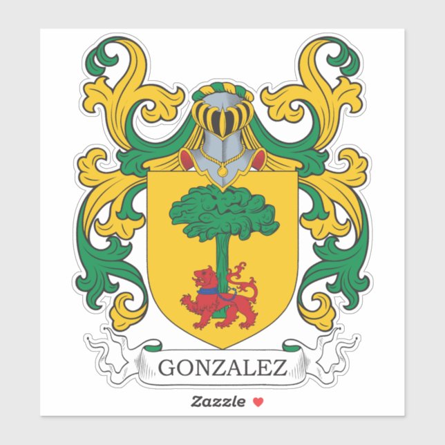 Gonzalez Family Crest (Sheet)