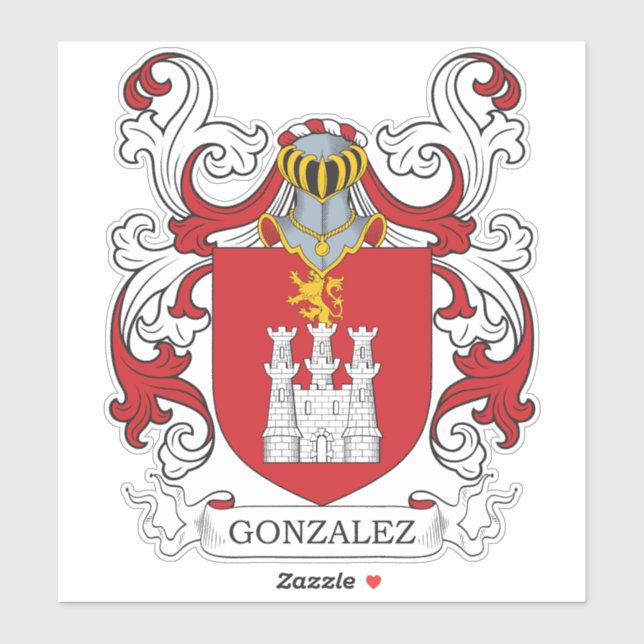 Gonzalez Family Crest (Sheet)