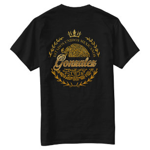 Gonzalez Last Name Back hit T-shirt
