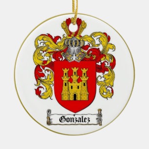  Gonzalez [Spanish] Family Crest * Ceramic Ornament