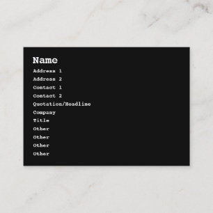 Gonzo Journalist Business Card
