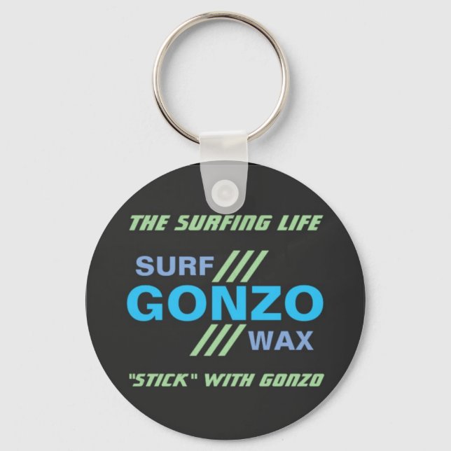 GONZO SURF WAX Keychain (Front)